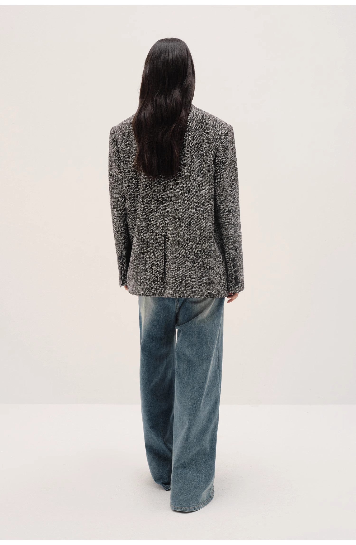"Long Night Meteor" Italian Imported Yarn Chanel Style Tweed Suit Jacket